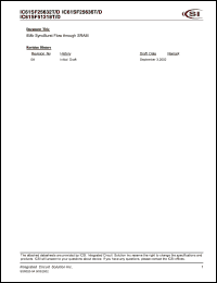 IC61SF25632T-8.5TQ Datasheet