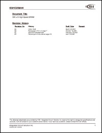 IC61C256AH-25NI Datasheet