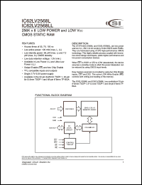 IC62LV2568L-100TI Datasheet