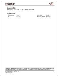 IC62VV25616LL-100BI Datasheet