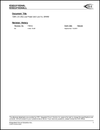 IC62LV1024LL-70H Datasheet