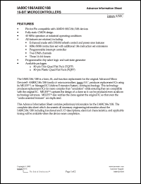IA80C188TQF80I Datasheet