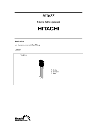 2SD655 Datasheet