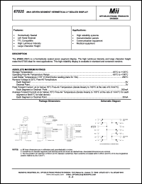 67025-101 Datasheet