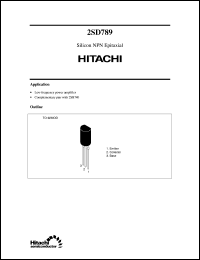 2SD789 Datasheet