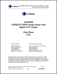 ICM108B Datasheet