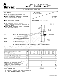 1N4001 Datasheet