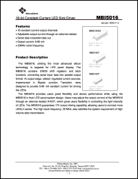 MBI5001CD Datasheet