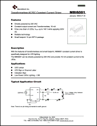 MBI6001N2D Datasheet