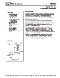 MN2020 Datasheet