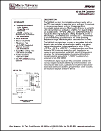 MN3040H/B Datasheet