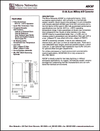 ADC87H/BCH Datasheet