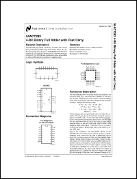 54ACT283LMQB Datasheet