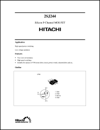 2SJ244 Datasheet