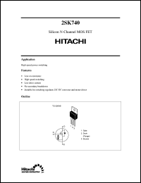 2SK740 Datasheet