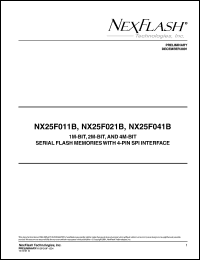 NX25F021B-5V Datasheet