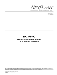 NX25F640C-3T-R Datasheet