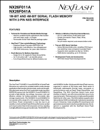 NX26F011A-5VI-R Datasheet