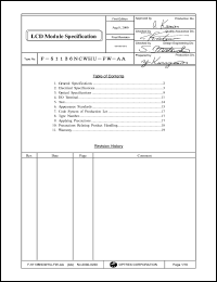 F-51136NCWHU-FW-AA Datasheet