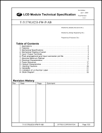 T-51378L025J-FW-P-AA Datasheet