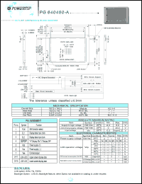 PG640480-A Datasheet