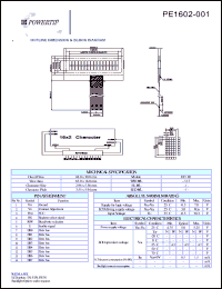 PE1602-001 Datasheet