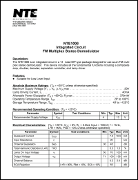 NTE16005 Datasheet