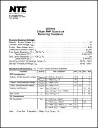 NTE106 Datasheet