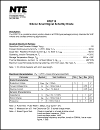 NTE112 Datasheet