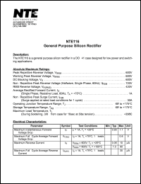 NTE116 Datasheet