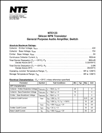 NTE123 Datasheet