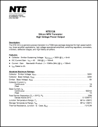 NTE124 Datasheet