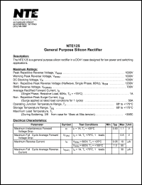 NTE125 Datasheet
