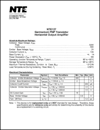 NTE127 Datasheet