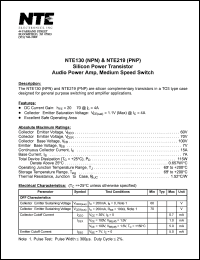 NTE219 Datasheet
