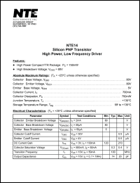 NTE14 Datasheet
