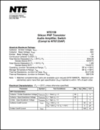 NTE159 Datasheet