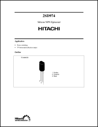 2SD974 Datasheet