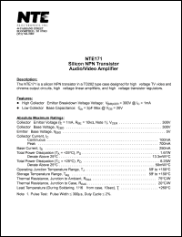 NTE171 Datasheet