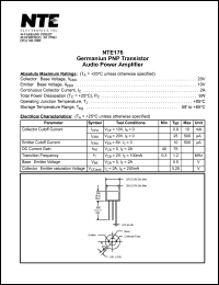 NTE176 Datasheet