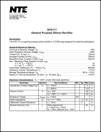 NTE177 Datasheet