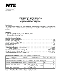 NTE180 Datasheet