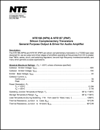 NTE186 Datasheet