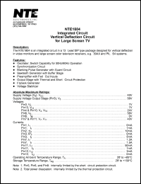 NTE1869SM Datasheet