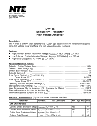 NTE190 Datasheet