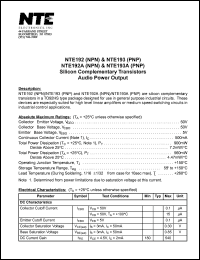 NTE193 Datasheet