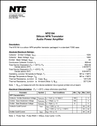 NTE194 Datasheet