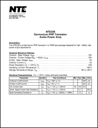 NTE226 Datasheet