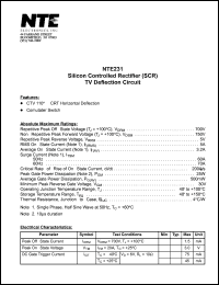 NTE231 Datasheet