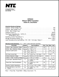 NTE233 Datasheet